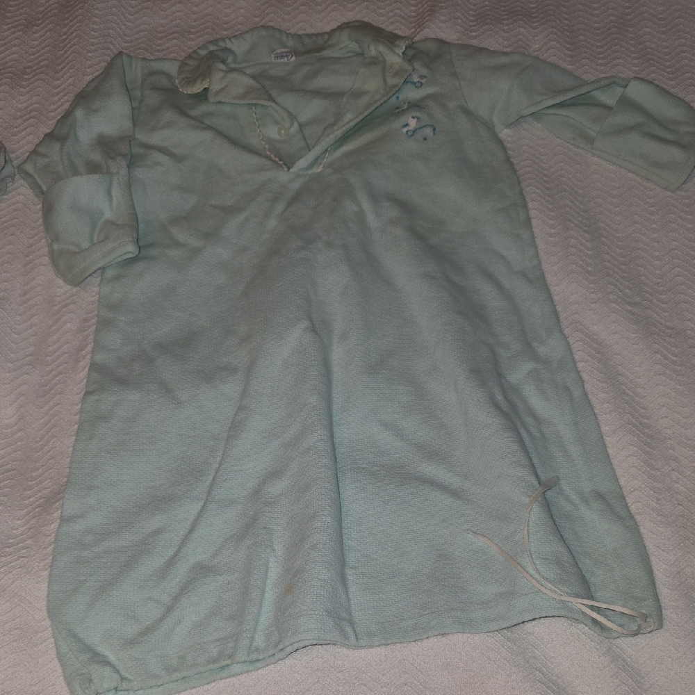 Carter's Mint Green and Light Gray One Pieces - Picture 3 of 7